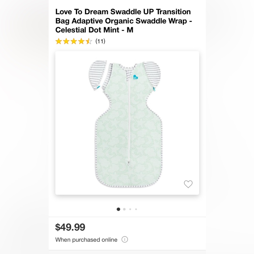 Love to dream Transitional Swaddle